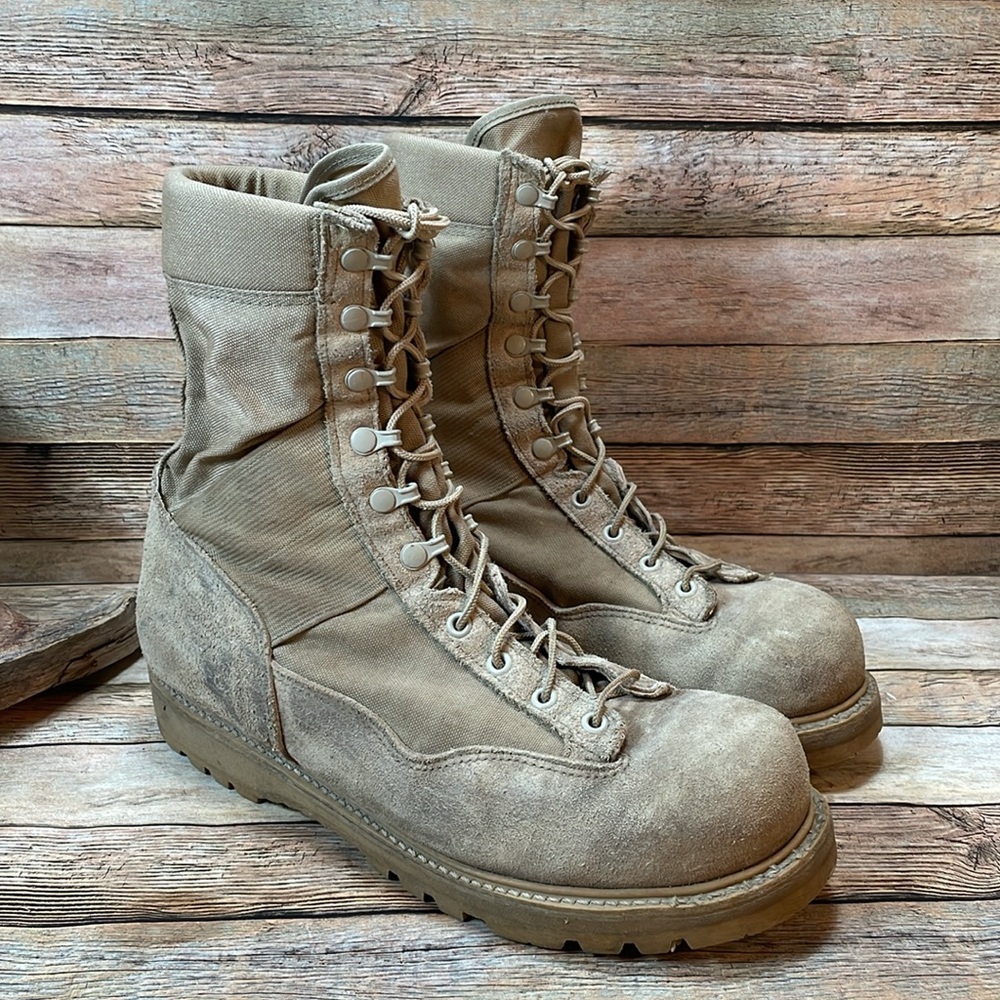 Corcoran Leather Steel Toe Boots Size 12 M